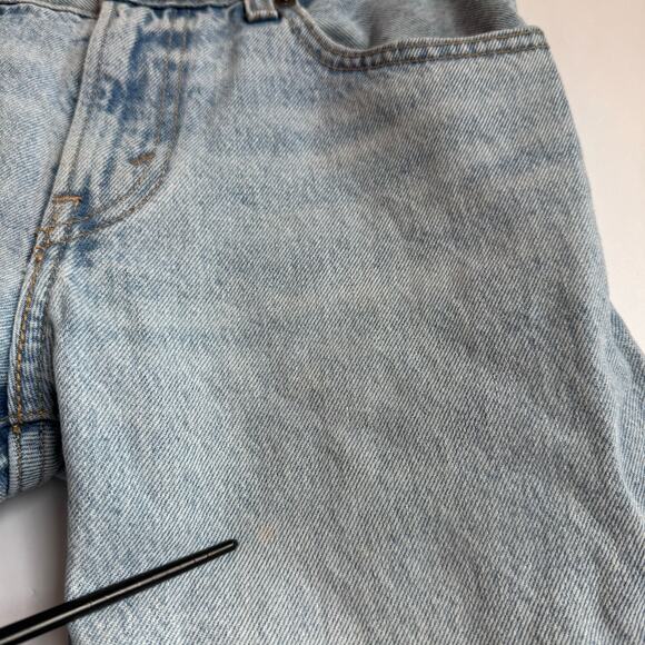 Levi's Premium Middy Ankle Bootcut Jeans Light Wash 100% Cotton Blue Denim Sz 25 - Picture 8 of 14